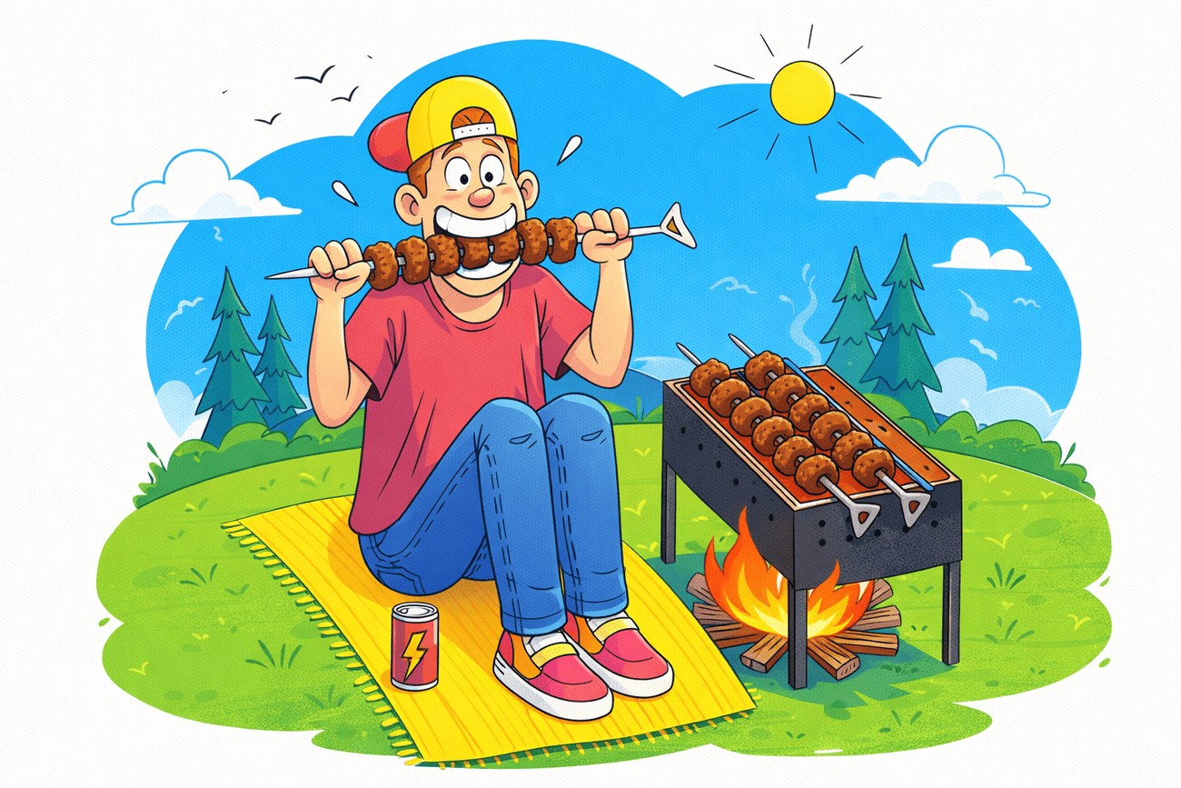 Иллюстрация глагола eat